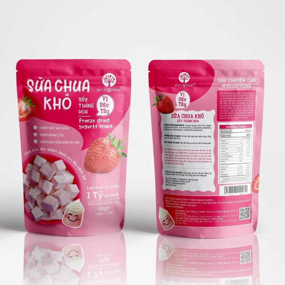 Sữa chua khô - Vị dâu MycoSpring 40g