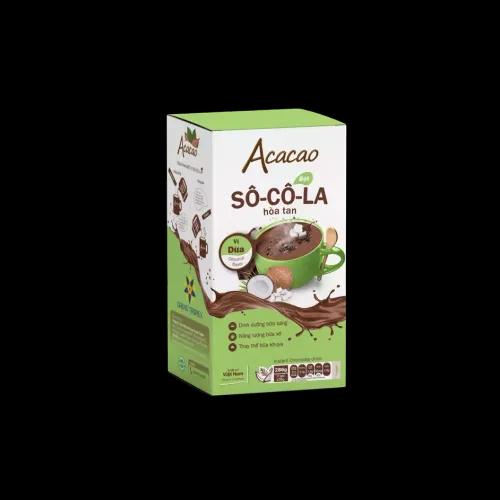 Bột sô-cô-la hoà tan - Sữa dừa Acacao 286g