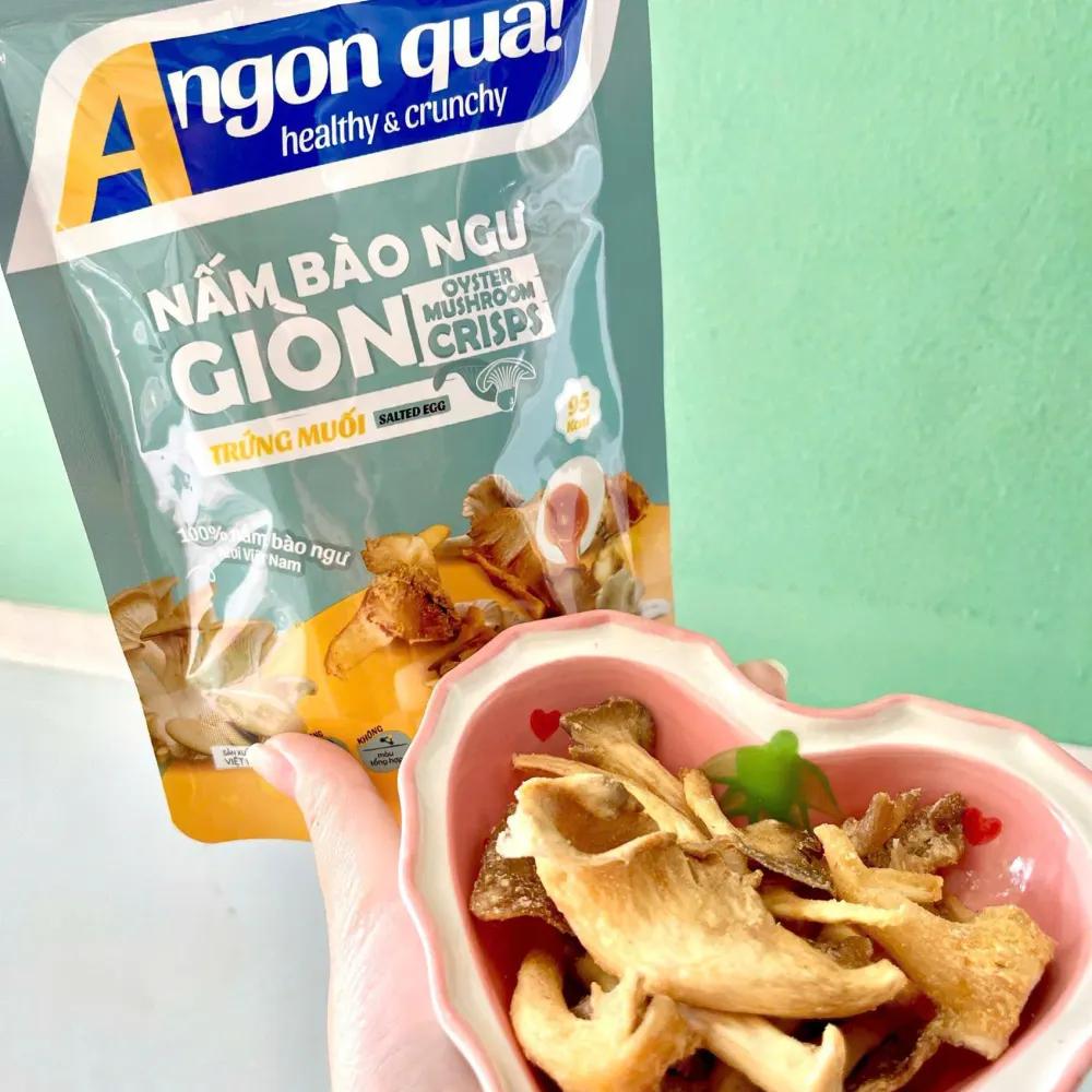 Nấm bào ngư giòn - Trứng muối A ngon quá!