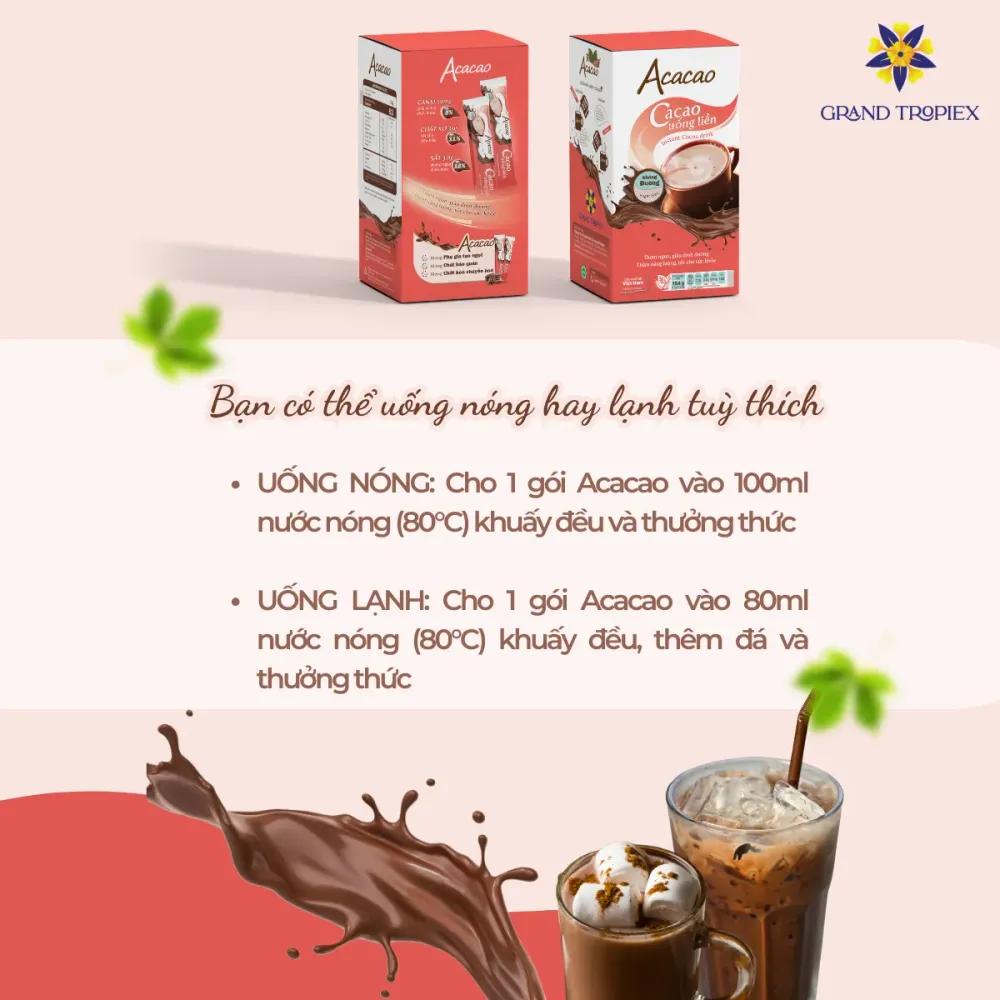 Cacao uống liền - Không đường Acacao 286g