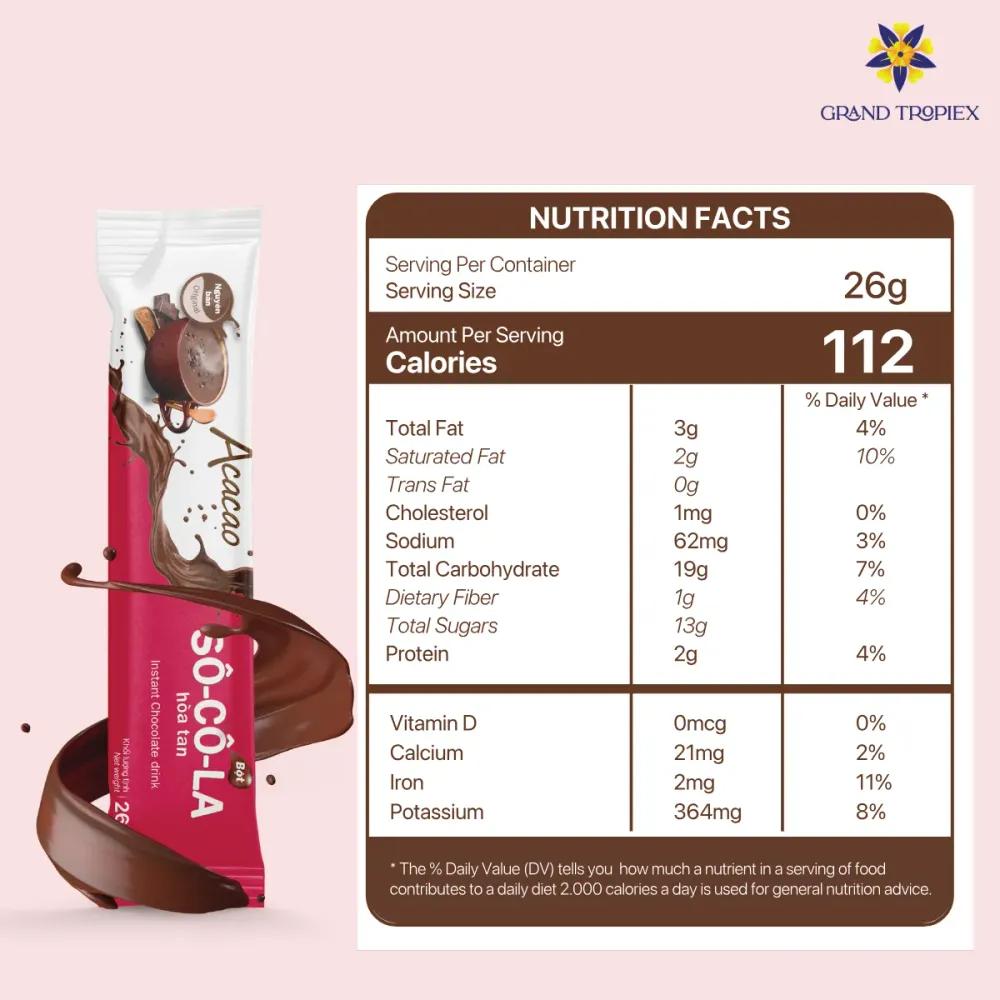 Bột sô-cô-la hoà tan - Nguyên bản Acacao 96g