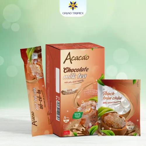 Trà sữa sô-cô-la - Thạch trân châu Acacao 260g
