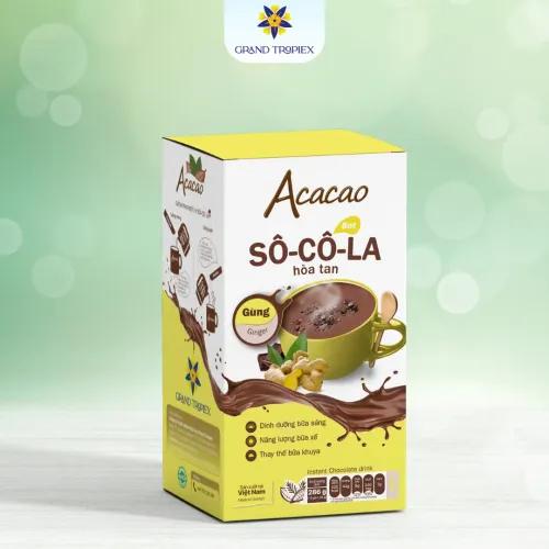 Bột sô-cô-la hoà tan - Gừng Acacao 286g