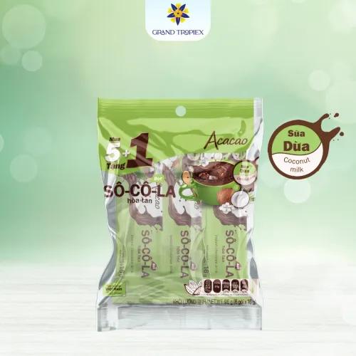 Bột sô-cô-la hoà tan - Sữa dừa Acacao 96g